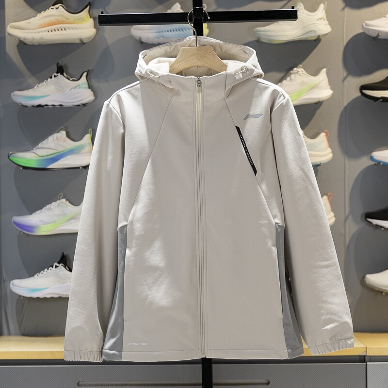 李宁健身系列加绒保暖防泼水运动风衣男2025冬季新款运动连帽外套,运动服/休闲服装,运动风衣,淘宝优惠券,粉丝福利购,淘宝优惠卷