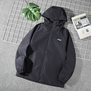 李宁外套男款2026春季新款运动男士保暖跑步防风软壳连帽风衣夹克