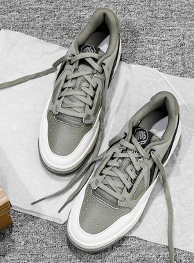 李宁板鞋男款2025春季新款经典减震回弹耐磨休闲鞋运动鞋ABCV007