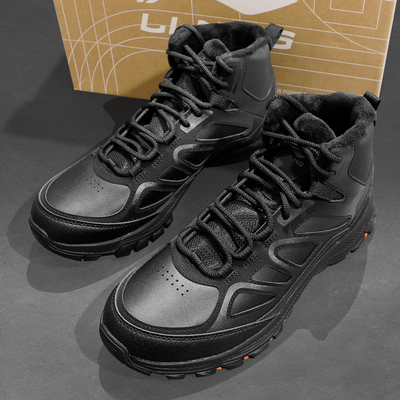 李宁运动潮流系列加绒保暖经典运动鞋男款2025冬季新款防滑休闲鞋