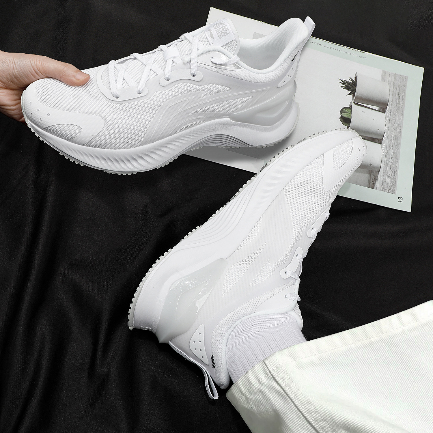 李宁越影运动鞋男款2025秋冬新款软底耐磨防滑轻便百搭网面休闲鞋,运动鞋new,跑步鞋,淘宝优惠券,粉丝福利购,淘宝优惠卷