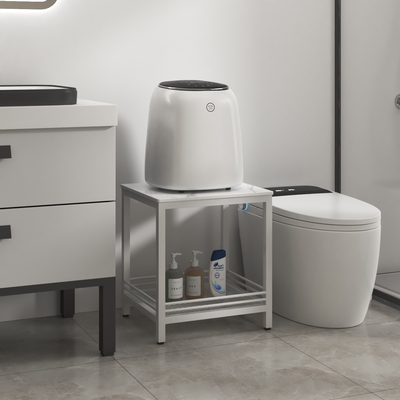 小型洗衣机置物架卫生间夹缝置物桌石头内衣机底座马桶边收纳架子