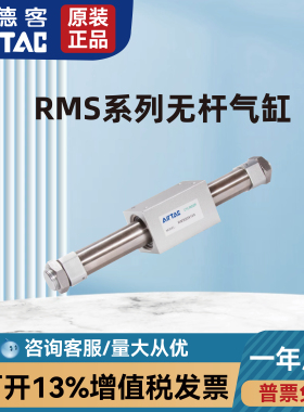 亚德客RMS10/16/20/25/32/40X100X200X300X400X500X600X700无杆缸