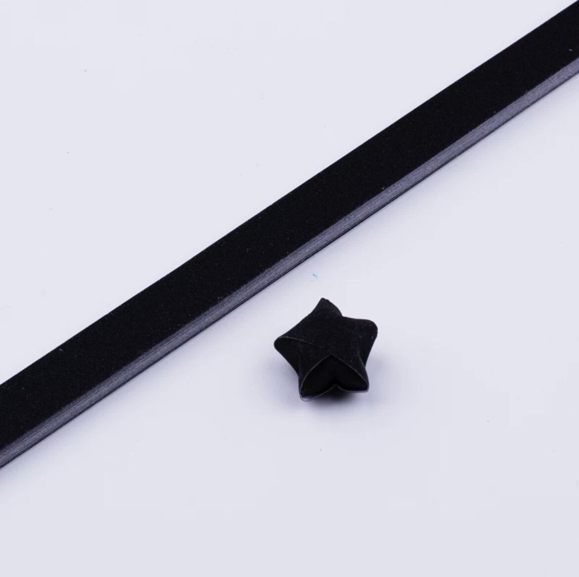 磨砂闪粉纯色星条手工星星折纸条许愿幸运星玻璃瓶折星星纸非夜光