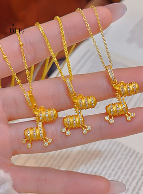 斑马条纹吊坠项链猫简约个性设计感百搭日常送女友