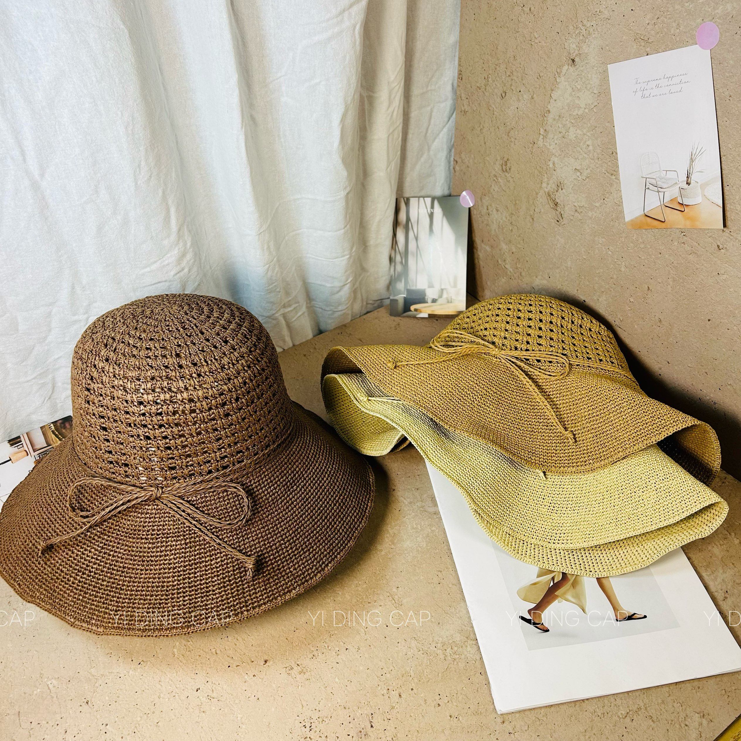 夏季手工钩针纸草编织渔夫帽女时尚大檐显脸小盆帽遮阳防晒草帽潮,服饰配件/皮带/帽子/围巾,帽子,淘宝优惠券,粉丝福利购,淘宝优惠卷