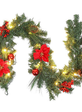 圣诞红果藤条 180cm/1.8米加密红色装饰藤条 门藤门饰厂家直销