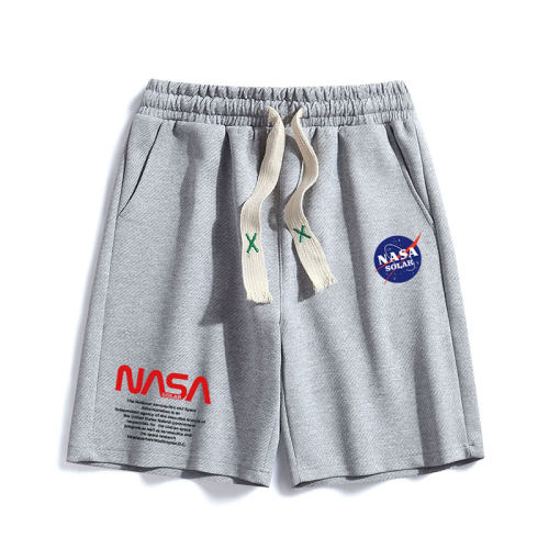 NASA联名运动夏季短裤美式