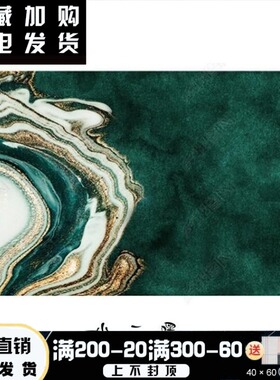 轻奢风客厅地毯墨绿色简约后现代地毯茶几毯卧室床下地毯家用满铺