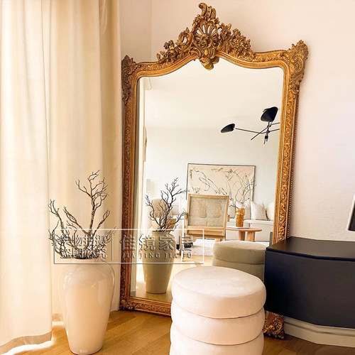 全身镜法式复古落地镜欧式试衣镜