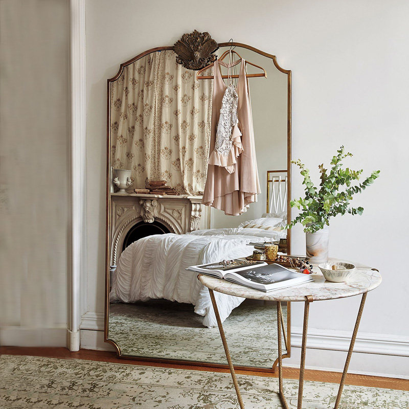 美式穿衣镜置地落地镜家用简约法式复古全身试衣镜壁挂ins风镜子,住宅家具,穿衣镜,淘宝优惠券,粉丝福利购,淘宝优惠卷