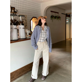 STUDIO 三色中高腰灯芯绒裤 2024FW Tetu 超好版 型 宽松阔腿长裤