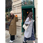 Tetu 两色偏门襟直筒牛角扣外套 安特卫普女孩 STUDIO 2023FW