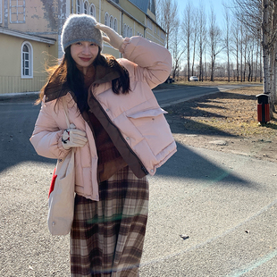 Tetu STUDIO 2024FW 95白鸭绒轻暖高克重羊羔毛羽绒服外套