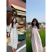 折扣7折 Têtu STUDIO 两色浪漫长裙打揽设计宽松度假连衣裙