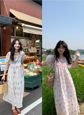 Têtu STUDIO【折扣7折】两色浪漫长裙打揽设计宽松度假连衣裙