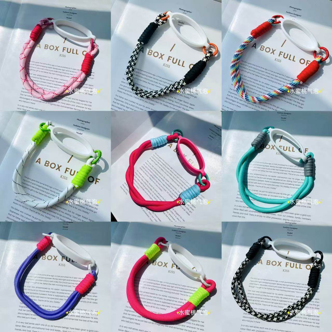 适配6-10cm保温杯多巴胺彩色编织加粗便携手提挂绳水杯杯套手腕绳,餐饮具,杯套,淘宝优惠券,粉丝福利购,淘宝优惠卷