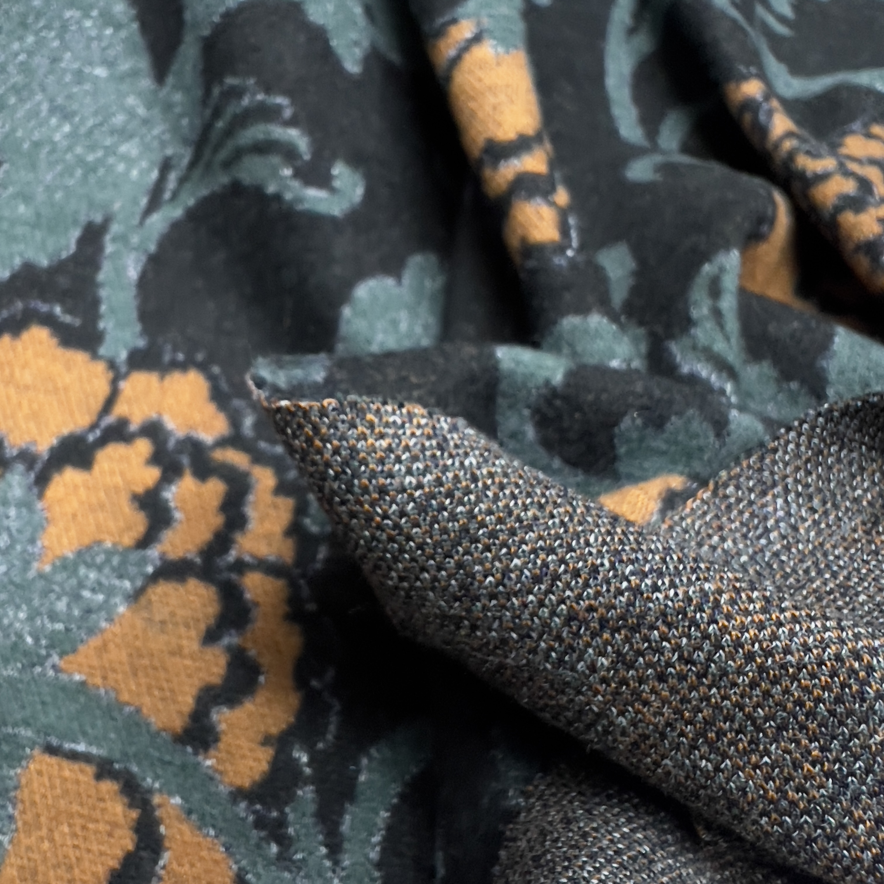 针织提花布料 弹力团花柔软秋冬打底上衣连衣裙面料