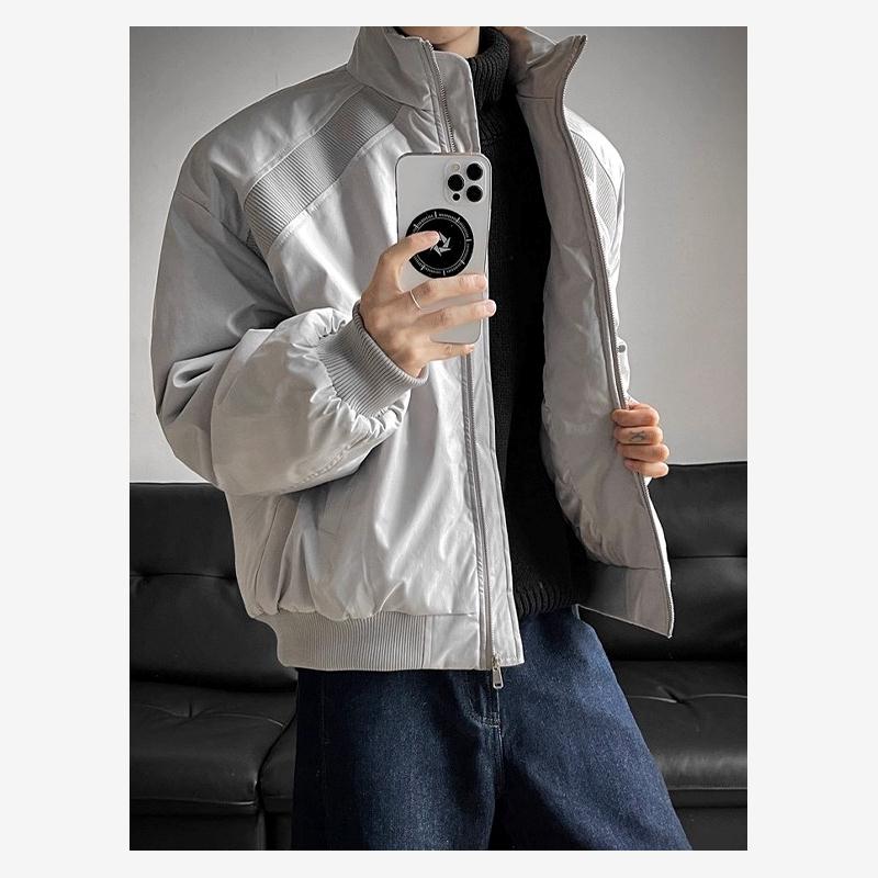 美式潮牌立领棉衣冬季加厚保暖