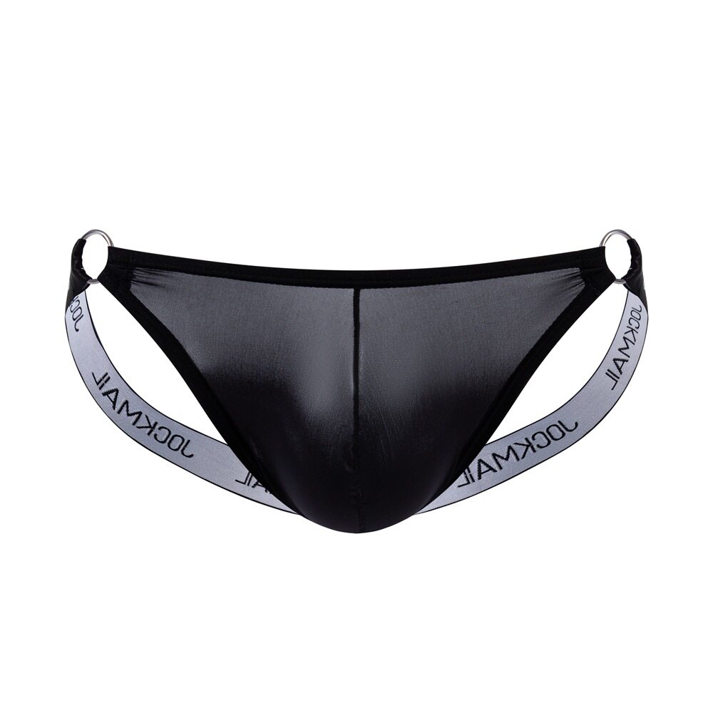 JOCKMAIL 男士内裤性感半透明冰丝丁字裤比基尼速干U凸低腰双丁裤