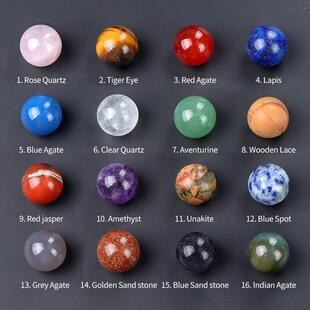 12MM圆珠无孔天然石水晶珠迷你小球 半宝石diy石头饰品材料礼物