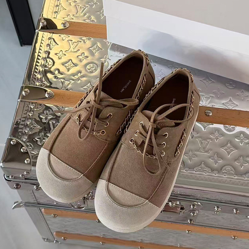 诗歌兰复古系带勃肯鞋女2026春季新款真皮厚底舒适百搭时尚休闲鞋,女鞋,时尚休闲鞋,淘宝优惠券,粉丝福利购,淘宝优惠卷