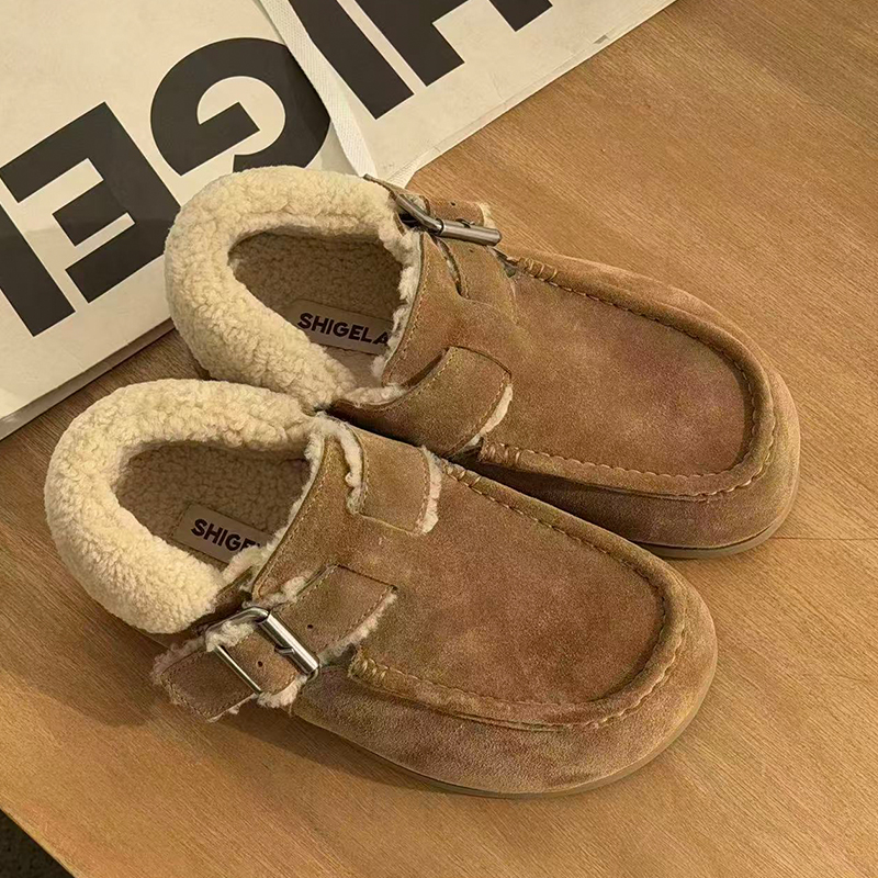 诗歌兰2025冬季新款厚底雪地靴