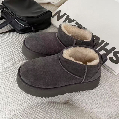 诗歌兰冬季加绒防滑保暖雪地靴