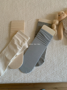 防掉筒中筒袜女 日常基础色 春夏女袜 棉袜～无骨袜头 一些薄款