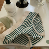 感基础日常款 好穿 条纹内裤 美式 合集 舒服包臀女士春夏三角无缝