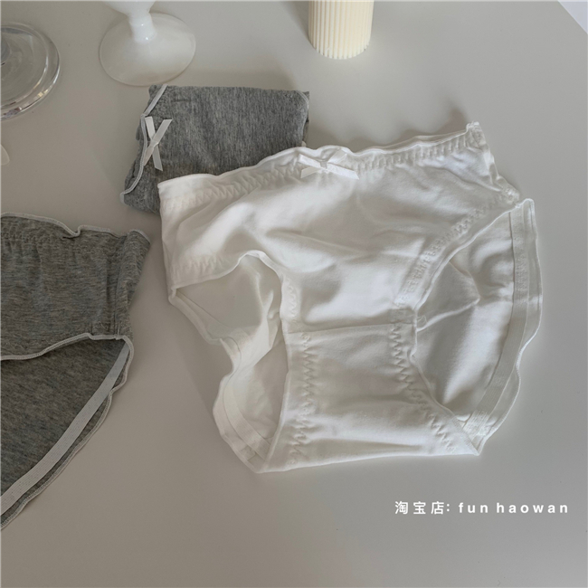好穿推~大屁屁放心穿包臀纯色内裤女中腰少女木耳边纯棉三角女生,女士内衣/男士内衣/家居服,女三角裤,淘宝优惠券,粉丝福利购,淘宝优惠卷