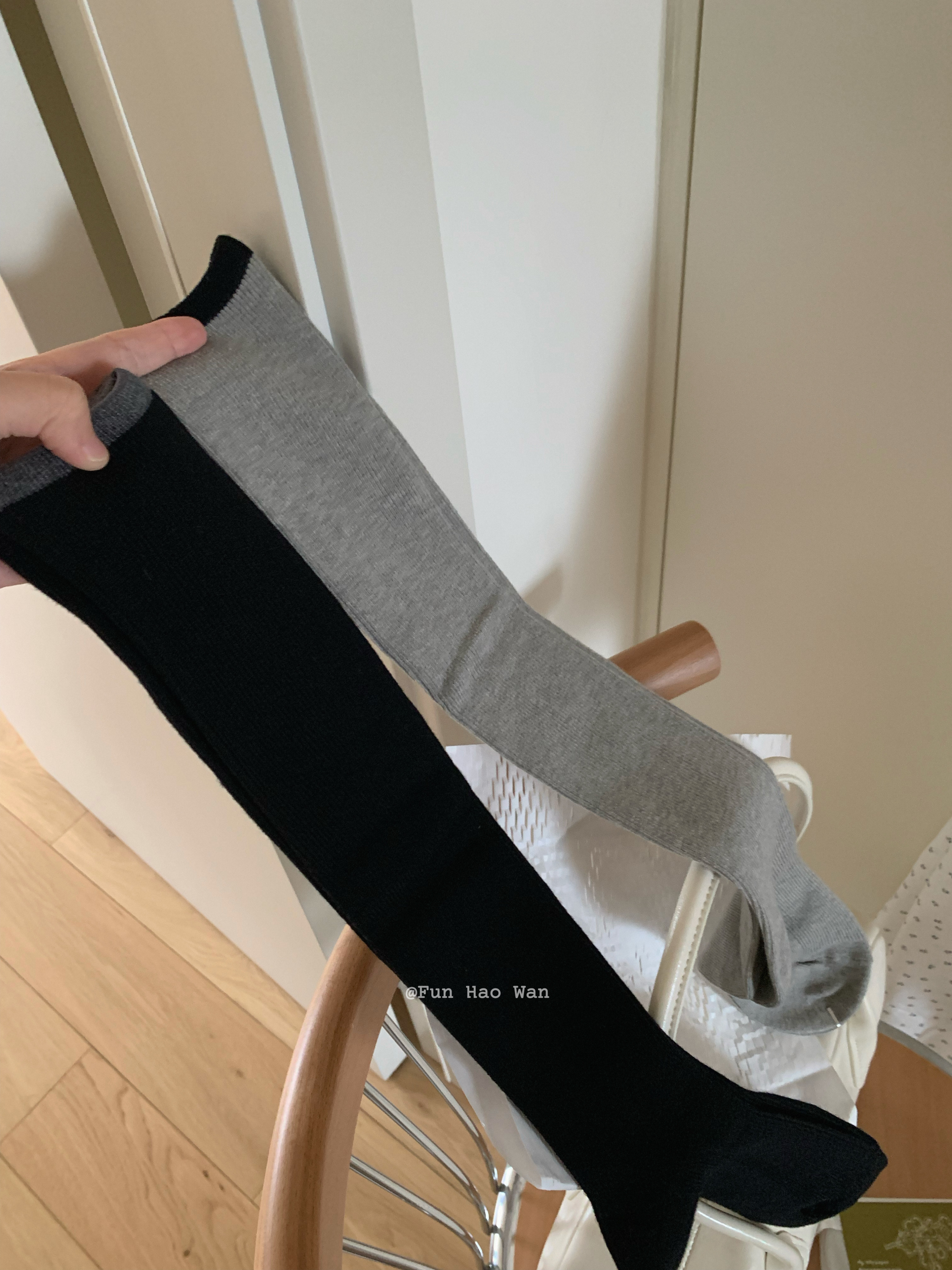 糯叽叽的羊毛小腿袜~实用的基础厚度 保暖又不显臃肿 堆堆长筒女