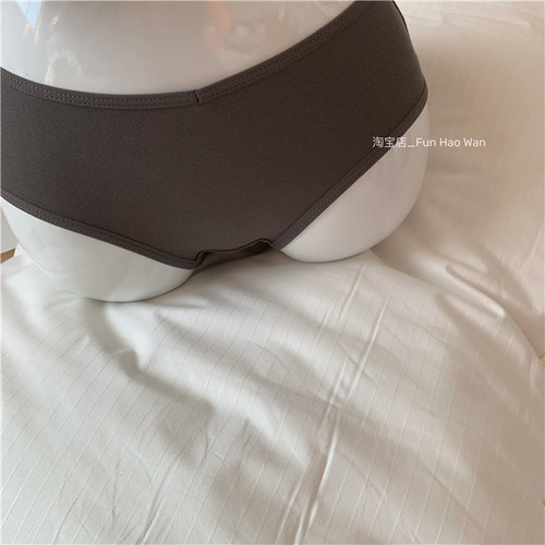 低饱和色系中低腰女士内裤