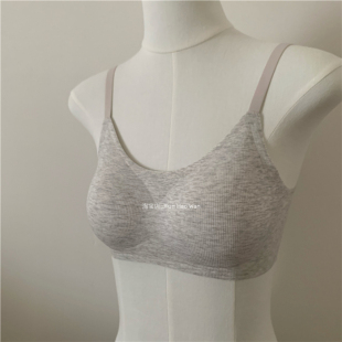裸感内衣无钢圈纯色提拉薄款 hen推荐 好舒服 60丝莫代尔 女士 入