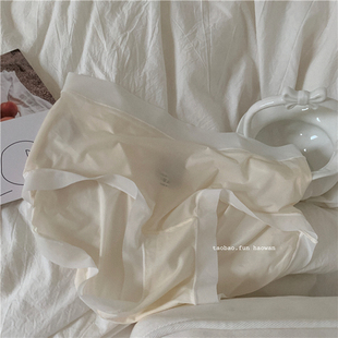 ken定会回购 悄悄话 零感冰丝纯色 chao薄女生三角裤 裸感内裤