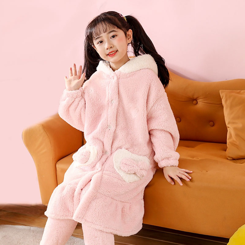 儿童睡袍玉桂狗加绒加厚睡衣女童秋冬珊瑚绒长款可外穿家居服套装,童装/婴儿装/亲子装,家居袍/睡袍,淘宝优惠券,粉丝福利购,淘宝优惠卷