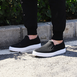 男鞋 透气休闲一脚蹬懒人帆布鞋 新款 时尚 6120C 春夏季 内联升布鞋