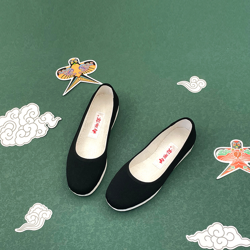 内联升布鞋平跟一代休闲鞋