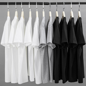 t恤男士 打底衫 上衣服新款 重磅纯棉短袖 黑白色半袖 纯色春夏季 男装