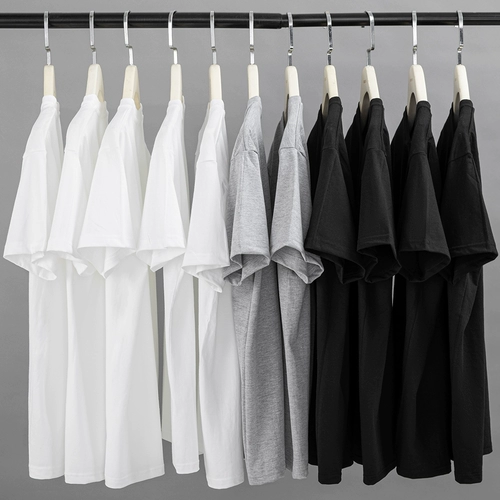 Хлопковая белая цветная летняя базовая приятная телу футболка с коротким рукавом