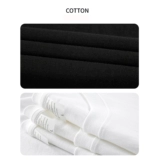 Хлопковая белая цветная летняя базовая приятная телу футболка с коротким рукавом