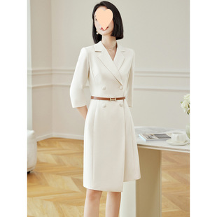 气质西装 新款 微胖重要场合连衣裙漂亮法式 春季 场合通勤裙 女装 正式