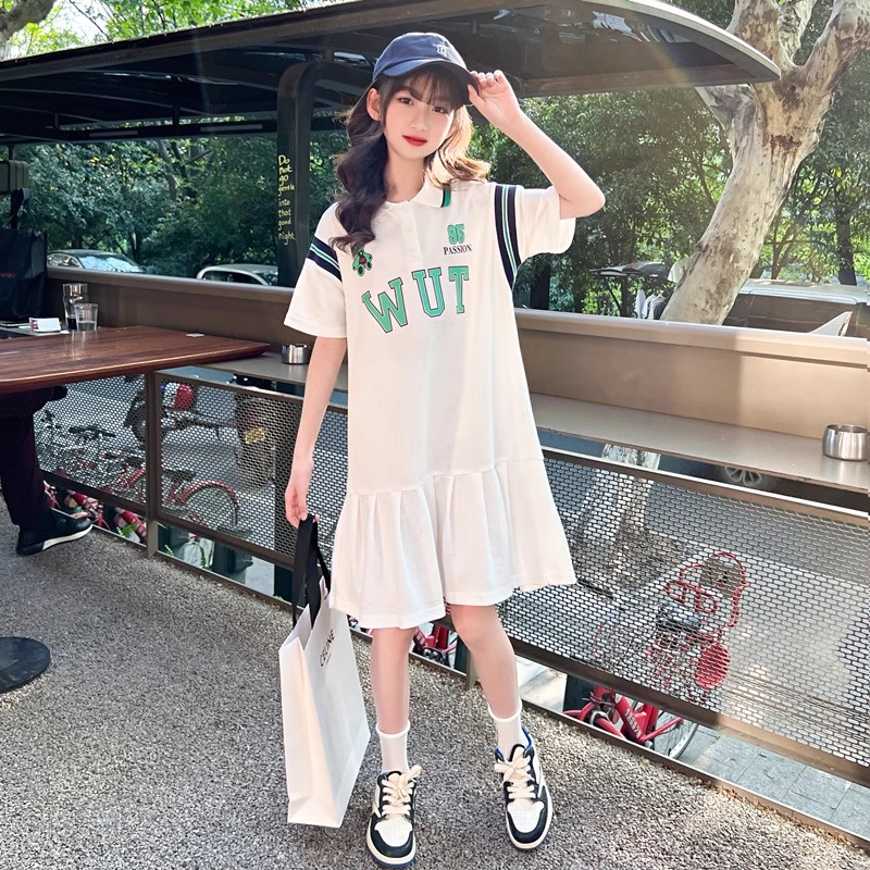 连衣裙2025新款今年流行爆款初中生胖妹妹矮个子少女大童女孩女童
