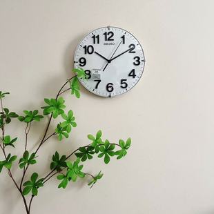 日本精工SEIKO北欧清新大数字3D立体超静音座挂两用座钟挂钟656