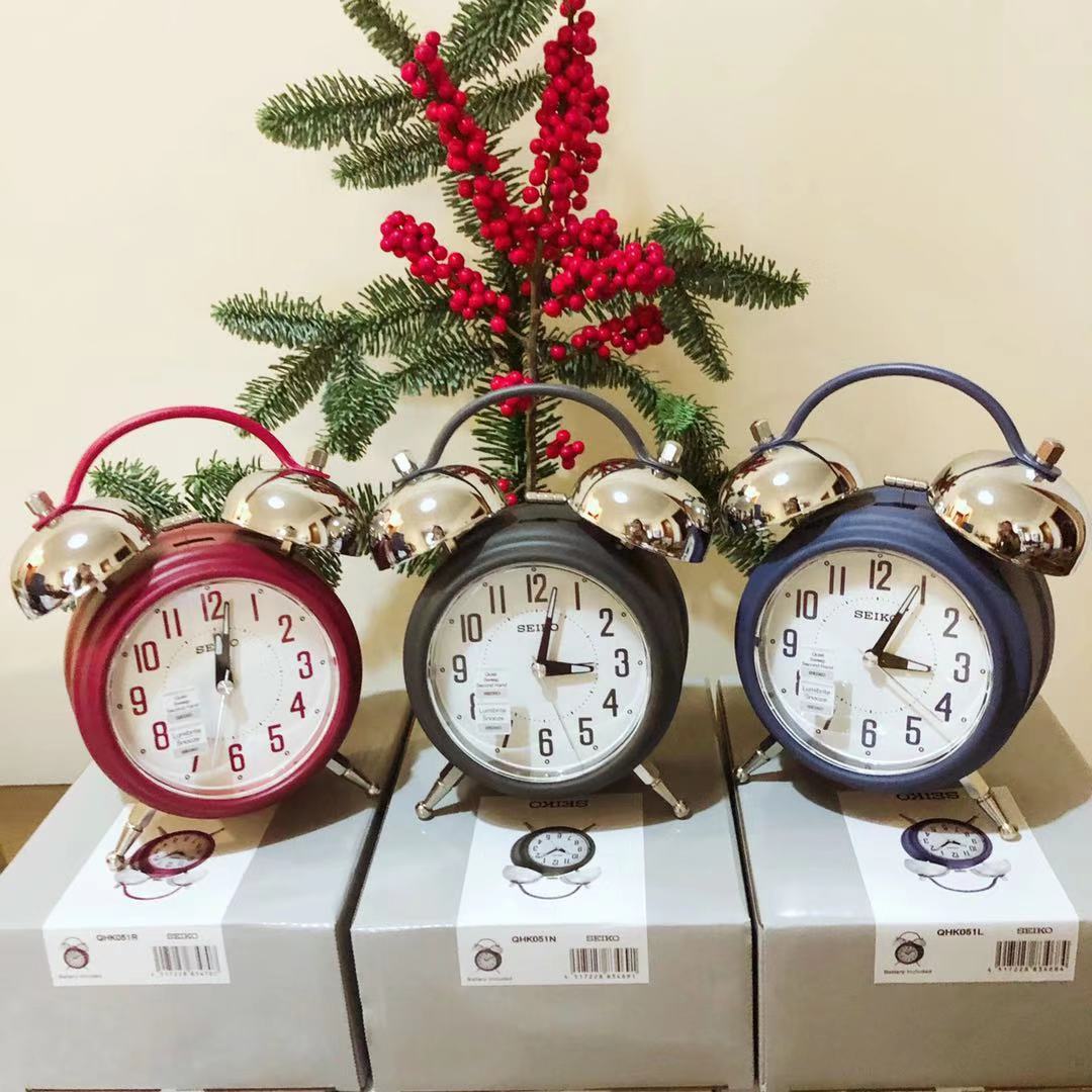 正品日本SEIKO精工闹钟客厅儿童