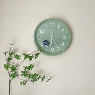 日本丽声RHYTHM糖果色超静音北欧简约风格 挂钟625