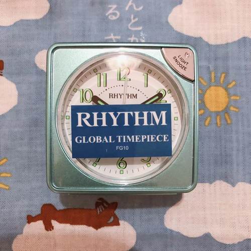 rhythm特价正品日本丽声迷你闹钟