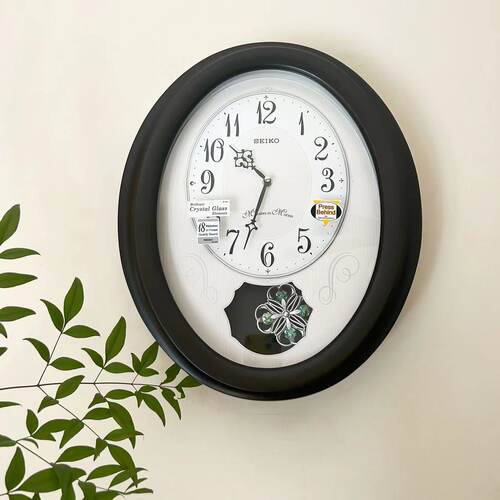 SEIKO实木光控报时音乐钟