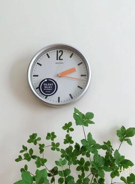 日本RHYTHM丽声挂钟客厅卧室书房静音现代时尚小挂钟CMG890/839