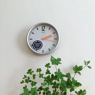 日本RHYTHM丽声挂钟客厅卧室书房静音现代时尚小挂钟CMG890/839